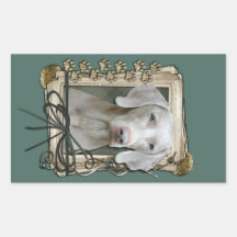 Vatertag - Steintatzen - Weimaraner Sticker
