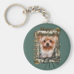 Vatertag - Steintatzen - Yorkshire Terrier Schlüsselanhänger