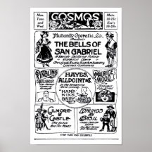 Vaudeville 1915 Vintages Zeitungsanzeigenplakat