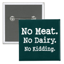 Vegane Mitteilung mit Haltung Anstecknadelbutton