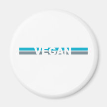 Vegane Streifen Kühlschrankmagnete