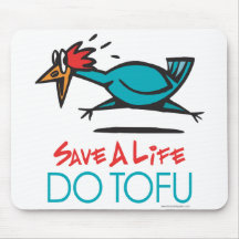 Veganer, vegetarischer Tofu Mousepads