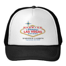 Vegas-Hochzeit in Urlaubsorts-Gedenkhut Kultcaps