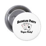 Vegas-Junggeselle-Party Anstecknadelbutton