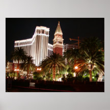 Vegas-Nachtplakat