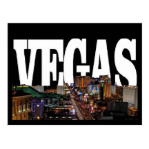 VEGAS-Streifen-Postkarte