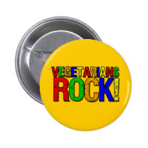 Vegetarier FELSEN Anstecknadelbutton