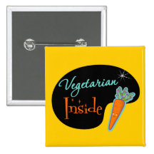 Vegetarier nach innen anstecknadelbutton