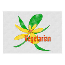 Vegetarische Blume Visitenkarten Vorlage