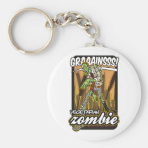 Vegetarischer Zombie Schlüsselanhänger