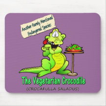 VEGETARISCHES KROKODIL MOUSEPAD
