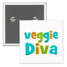 Veggie-Diva Anstecknadel