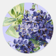 Veilchen-Blumen-Kunst-Aufkleber