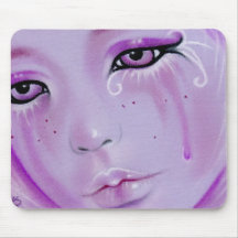 Veilchen zerreißt trauriges Mädchen Mousepad