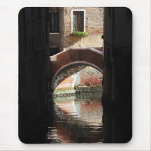 Venedig-Fenster-Ansicht einer Brücke Mauspad