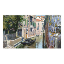 Venezia Venedig Italien, Vintages Reise-Plakat Visitenkartenvorlagen