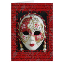 Venezianische Maske Karten