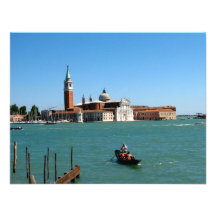 Venezianisches Blau Individuelle Einladungskarte