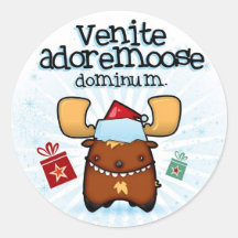 Venite Adoremoose Aufkleber