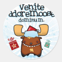 Venite Adoremoose Stickers