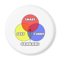 Venn Diagramm. Deutsche magnete