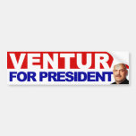 Ventura für Präsidenten - grundlegendes Rot ein Bl Autoaufkleber