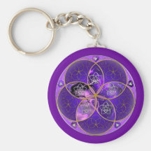 Venus-Blume des violetten Rosas der Liebe-schönen  Schlüsselanhänger