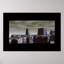 Venusian Skyline Poster