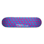 Verärgerte Crew - magentarot/cyan-blau Individuelle Skatedecks