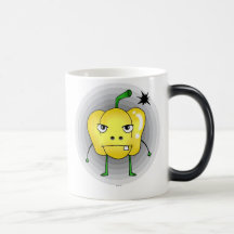 Verärgerter Paprika Kaffee Haferl
