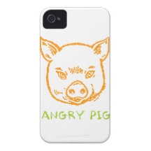verärgertes Schwein iPhone 4 Hülle