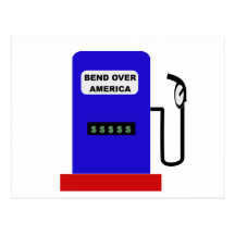 VERBIEGEN Sie ÜBER AMERIKA - Gas-Pumpenschmieröljo Postkarte