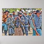 Verbündete, die marschieren, um Plakat zu kämpfen