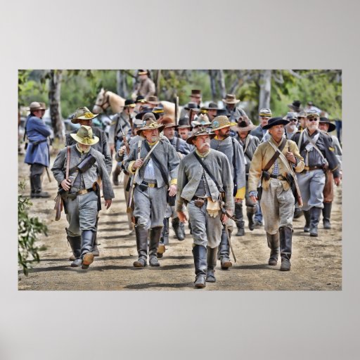 Verbündete Truppe-marschierendes Plakat