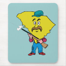 Verbündete Vintage Reise South Carolina Sc Mousepad