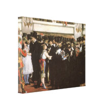 Verdeckter Ball an der Oper, Manet, Vintage feine  Galerie Faltleinwand