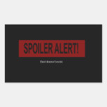 VERDERBER-ALARM! RECHTECKIGE STICKER