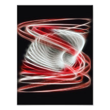 Verdrehtes 1 Rot Photo Drucke
