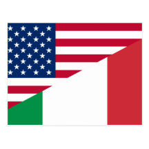 Vereinigte Staaten und Italien, Kreuzungen Postkarte