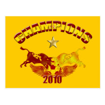 Verficht spanische Stiere 2010 Toros Postkarte
