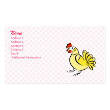Verfolgungs-Huhn Visitenkarten