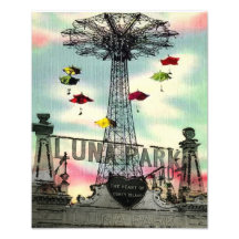 Vergnügungspark Coney Islands Luna Park Brooklyn n Photographischer Druck