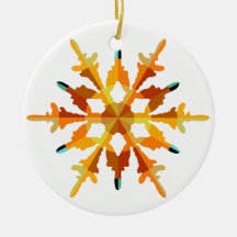Vergoldete Flocke Ornamente