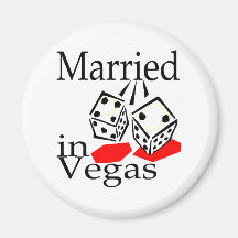Verheiratet in Vegas Kühlschrankmagnete