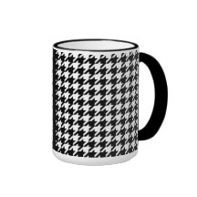 VERKAUF - HAHNENTRITTMUSTER-KAFFEETASSE