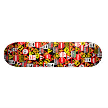 Verkehrszeichen-Skateboard Personalisierte Decks