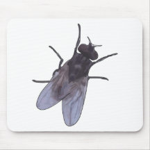 Verlassen Sie die Fliege allein Mousepads