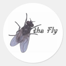 Verlassen Sie die Fliege allein Stickers