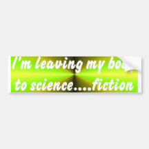 Verlassen von Körperwissenschaft Auto Sticker
