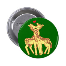 verliebte Giraffen giraffes in love Anstecknadel
